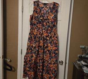 Floral Sleeveless Maxi Dress